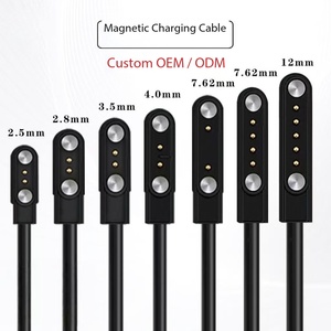 Cavo di Ricarica Magnetico per Smartwatch per Bambini, Alloggiamento in ABS, 2 Contatti, 4/<span class=keywords><strong>5</strong></span> Pin, Tipo BNC - Product Image 4