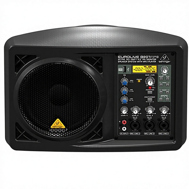Behringer EUROLIVE B207MP3 Active 150 Watt 6.5" PA/Monitor Speaker System with MP3 Player