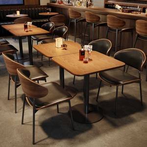 Ensemble de meubles de <span class=keywords><strong>bar</strong></span> et de restaurant écologiques modernes, table et chaises en bois massif, restaurants occidentaux, cafés, usage commercial - Product Image 2