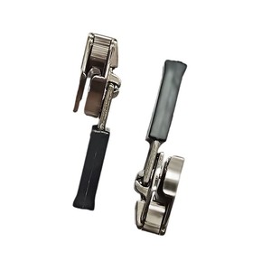 Cerniere in resina di nylon <span class=keywords><strong>con</strong></span> blocco automatico n. 3 e n. 5, <span class=keywords><strong>con</strong></span> tiranti in pelle a montaggio frontale/retro, a <span class=keywords><strong>molla</strong></span>, nere, stampate a iniezione - Product Image 3