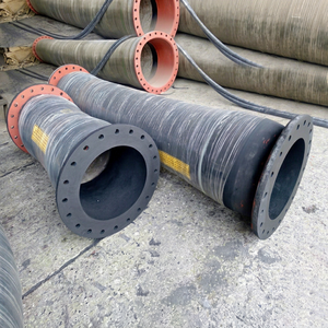Manguera de Goma EPDM con Brida, Conector Flexible Trenzado con Alambre de Acero, Negra, para Uso Industrial en Tuberías - Product Image 1