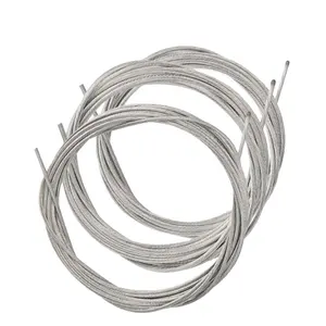 Wire Rope Slings Lifting Steel Manufacture Direct Sale Galvanized Wire Rope Gunny Bag or Carton and Pallet Is Alloy China Silver