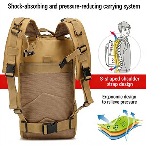 Sac à dos tactique camouflage imperméable, capacité 30L, antichoc, pour trekking et cyclisme - Product Image 5