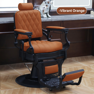Sillón de Barbería Vintage para Salón de Peluquería Masculina, Sillón de Barbería Reclinable con Elevación Hidráulica, Sillón Clásico para Afeitar y Lavar el Cabello - Product Image 4