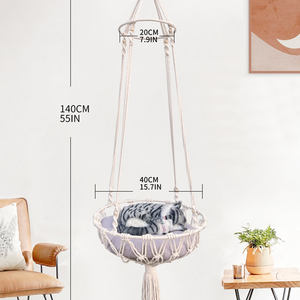 Nouvelle Promotion grand nid de chat tissé à la main lit décoratif pour animaux de compagnie maison de chat faite à la main pour un sommeil confortable - Product Image 5