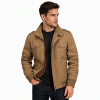 Blouson d'hiver brodé personnalisé avec logo, fermeture éclair, abordable, pour hommes, vente en gros