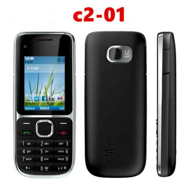 Original Cheap Bar Unlocked Classic Simple GSM Mobile Cell Phone C2-01 for NK Handset Russian Arabic Hebrew Keyboard Phone