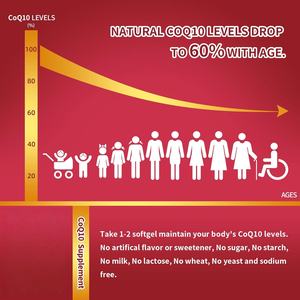 Suplemento Alimenticio de Marca Privada ODM/OEM, Coenzima Q10 a Granel, Polvo de CoQ10, Cápsulas Blandas de CoQ-10 para Adultos - Product Image 2