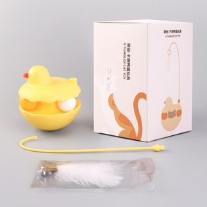 ของเล่นแมวแบบฝึกสมอง ลูกบอลหมุนได้ ของเล่นแมวแบบอินเทอร์แอคทีฟ จานหมุน สนุกสนาน ใช้สำหรับใส่ขนมแมว ใช้ได้ทั้งในบ้านและนอกบ้าน - Product Image 3