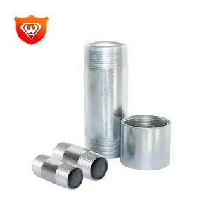 High Quality Bsp And Npt Threaded Two Male Threaded Hose steam pipe nipple