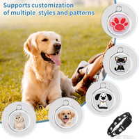 Traceur intelligent double système pour animaux de compagnie, étiquette anti-perte pour chats et chiens, étanche IPX6, compatible iOS/Android (Localiser/Localiser via Hub)