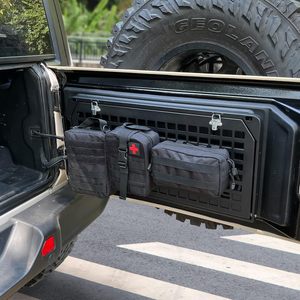 Nhà Máy Giá cổng sau bảng phía sau có thể gập lại hàng hóa Kệ Nhôm hợp kim lưu trữ Kệ Molle bảng điều khiển cho Jeep Wrangler JK jku JL jlu - Product Image 6