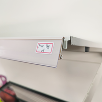 Porte-étiquette de prix en PVC transparent à clipser pour rayonnages de supermarché et présentoirs de vente au détail