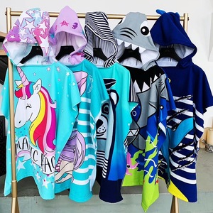Nueva <span class=keywords><strong>Toalla</strong></span> de Playa con Capucha de Dibujos Animados para Niños, <span class=keywords><strong>Toalla</strong></span> de Baño de <span class=keywords><strong>Microfibra</strong></span> con Estampado de Animales para Bebés, Niños y Niñas - Product Image 6