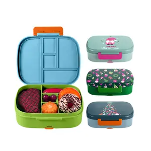 Best Hot Selling Lunch Boxes Plastic Mixed Color Lunch Box for kid Sealed kids Food Containers Portable Kid Bento Box