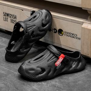 Nouvelles sandales d'été pour hommes en EVA à semelle épaisse, style sabot de coco, antidérapantes, à bout fermé, pour la conduite et la plage, avec sensation de marche confortable sur le sable - Product Image 1