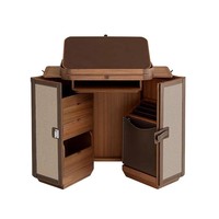 Table de toilette moderne en bois massif de luxe léger de style italien armoire à 2 tiroirs écologique pour salon hôtel