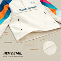 Veste grande taille 2027, veste fine de type Letterman, veste à capuche zippée 1/4, coupe-vent pour homme, uniformes de sublimation, veste en polyester
