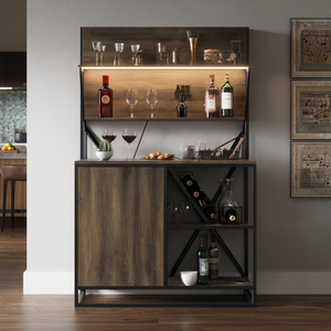 Tự chọn với lưu trữ, gỗ lớn sideboard với cửa kính tủ bếp tủ bếp hiện đại - Product Image 6