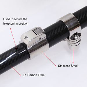 Postes de Sombra para Barcos de Fibra de Carbono de 10 Pies Personalizados UPSILON, Kit de Toldo Telescópico para Yate con Accesorios de Acero Inoxidable - Product Image 4