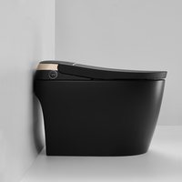 K1 Aodi One Piece, toilette intelligente de haute qualité, électrique, noir mat, avec réservoir intégré