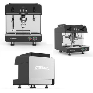 La Mejor Máquina de Espresso Semiautomática Profesional Comercial China, Marca Barista /LA TAZZINA, Caldera de Cobre de 6.6L, Acero Inoxidable - Product Image 1