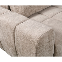Canapé-lit Chesterfield en velours de luxe moderne de style européen en forme de L avec rangement pour salon, deux places, mobilier scolaire