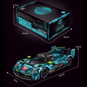 Aston Martin Valkyrie LM Le Mans Auto da Corsa Blocchi da Costruzione Auto Sportiva Modificata con Trasmissione Telecomandato Modello Giocattolo - Product Image 6