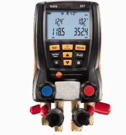 Manifold numérique intelligent Testo 557s avec bloc 4 voies, protection IP54, 90 réfrigérants stockés - Product Image 2