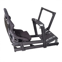 Profils en aluminium OEM en gros 4080 pour cockpits de simulation de course, chaises de gaming avec siège baquet, support d'écran réglable, faible MOQ