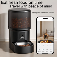 VitaFit - Comedero Inteligente para Mascotas, Portátil, Impermeable, 4L, con Pantalla LCD, Control Remoto, WiFi, para Perros y Gatos, Diseño Ligero, Android, Plástico