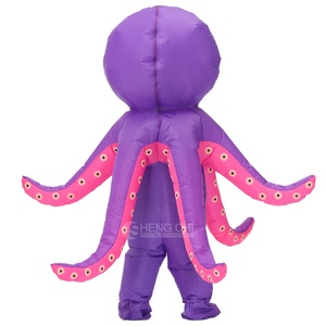 <span class=keywords><strong>Disfraz</strong></span> de Mascota Inflable de <span class=keywords><strong>Pulpo</strong></span> de Alta Calidad, Animal Marino de Dibujos Animados, para Halloween, Cosplay, Adultos y Niños - Product Image 3