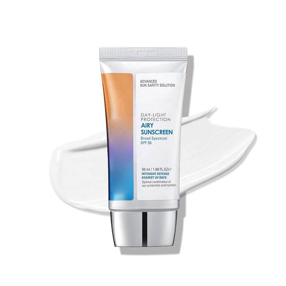 Мягкий воздушный крем с веганским кремом из солнцезащитного молока SPF50 + PA ++++ 100% нелипкий солнцезащитный крем на минеральной основе без кожного сала