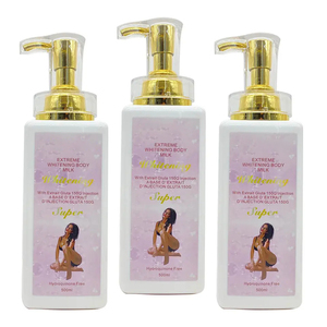 Loción corporal blanqueadora de marca privada, Crema corporal hidratante profunda de piel más radiante, superbrillante, 500ml - Product Image 3