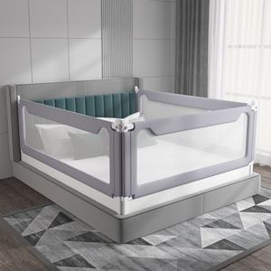 Regolabile singolo lato verticale orecchio di gatto copertura in tessuto Anti-caduta del letto Guardrail per bambini di sicurezza gatto orecchio tessuto Guardrail per - Product Image 6