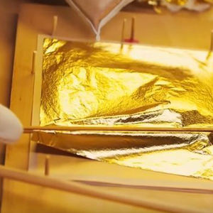 24K genuino morbido per fogli di foglia d'oro commestibili ingredienti per la decorazione di prodotti da forno sani e lussuosi - Product Image 1