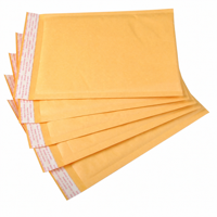 Enveloppes matelassées autocollantes en kraft jaune, enveloppes à bulles imperméables et antichoc pour l'expédition de bijoux, SGS ISO