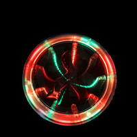 Sous-verre LED à effet tunnel 3D, sous-verre miroir lumineux à changement de couleur, lumière qui traverse le verre pour bar, boîte de nuit, cadeau