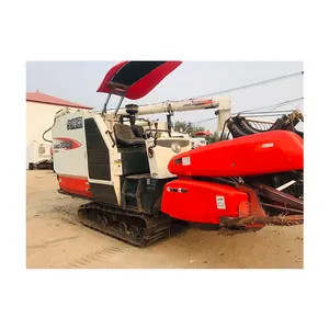 Best Price china Automatic used Kubota 758Q harvester for wheat and rice