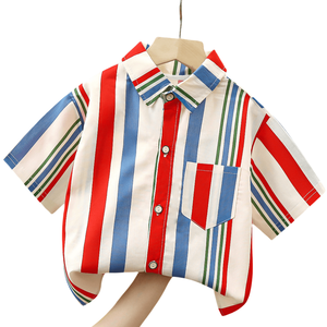 Nouvelle Collection 2025 – Chemise d'été décontractée en coton à manches courtes pour garçons, enfants et bébés – Modèle fin - Product Image 3