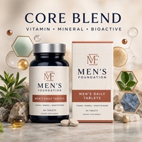 Complément alimentaire pour hommes en comprimés, marque privée OEM, 60 comprimés, complément nutritionnel pour adultes, comprimés naturels à base de plantes pour la santé
