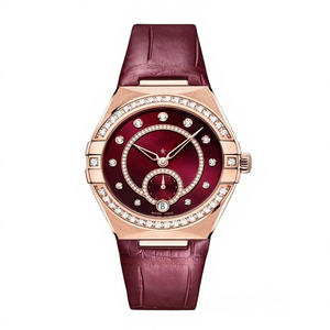 Montres mécaniques élégantes vintage pour femmes, tendance et très vendues, avec diamants rouges - Product Image 1
