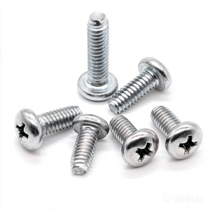 Tornillos Roscadores # 10 tornillos metálicos de cabeza plana de 1/2 pulgada, tri-zincados, para termoplástico, acero al carbono C1022, Homn Reen - Product Image 3