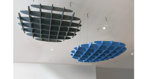 Instalación colgante Diseño de altura ajustable Panel acústico Accesorio de techo Nube acústica - Product Image 3