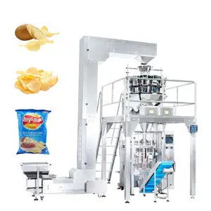 Macchina imballatrice automatica del sacchetto degli snack delle patatine fritte della Banana del Popcorn di Kurkure dei cracker del biscotto del granello verticale