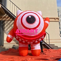 Gonflables mignons aux grands yeux de dessin animé personnalisés en usine pour les parcs d'attractions pour animer l'ambiance
