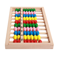 Abacus en bois de hêtre éducatif précoce en gros, jouets éducatifs mathématiques classiques Montessori personnalisés pour les enfants, filles et garçons
