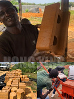 Petites entreprises Machine Idées Maison Sol Argile Terre Emboîtement Brique Fabrication pour Construction Maison