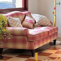 Chinesischer Landhausstil Dreisitzer Chesterfield-Sofa mit Umweltfreundlichem Schwamm, Langlebigem Holzrahmen und Jacquard-Stoff für Wohnzimmer, Apartment und Einkaufszentrum
