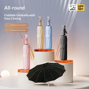 8-bone 12-bone <b>Automatic</b> Mechanical Handle Safety Section Anti-rebound Business Sunshade <b>Umbrella</b> Men's Place Origin - Product Image 2